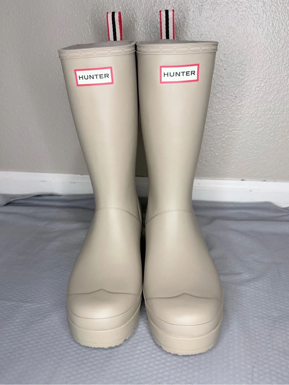 Hunter Women’s Original Play Tall Zinc Tan Waterproof Rain Boot -Sz 11, Like New